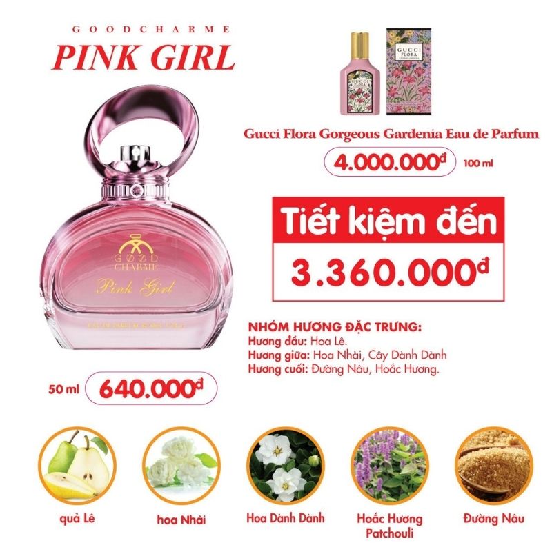 Nước Hoa Good Charme Pink Girl 50ml