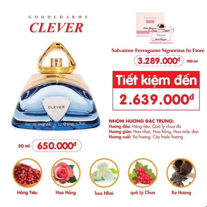Nước hoa Good Charme Clever 50ml