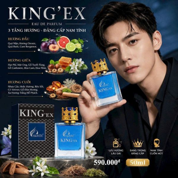 Nước hoa nam Charme King'Ex 50ml